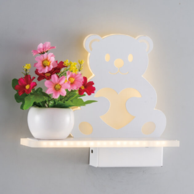 溫馨小熊壁燈