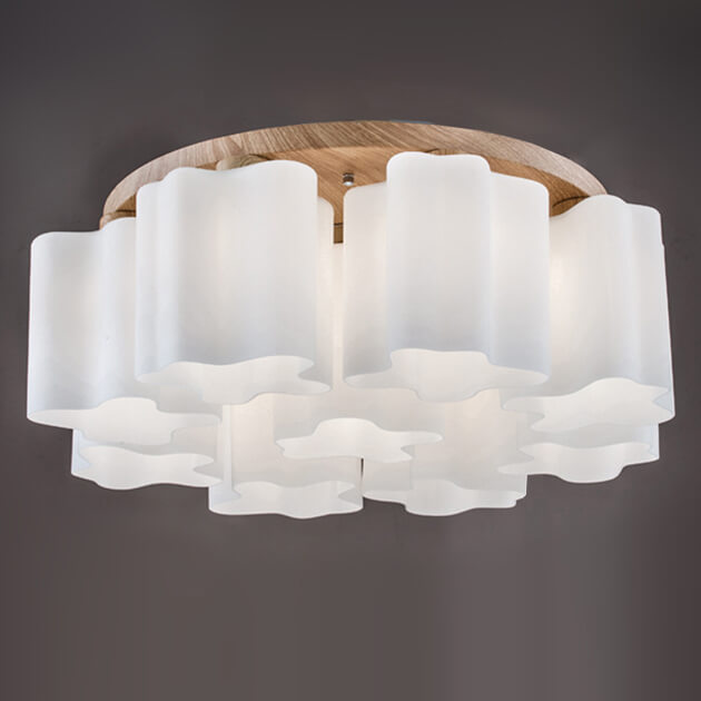 雪山玫瑰吸頂燈-8燈