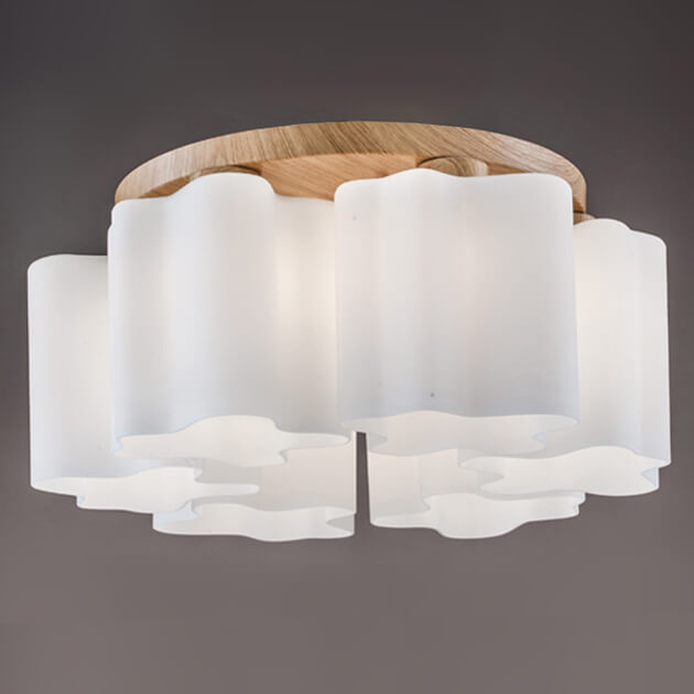 雪山玫瑰吸頂燈-6燈