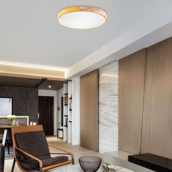 北歐吸頂燈-黃色大款