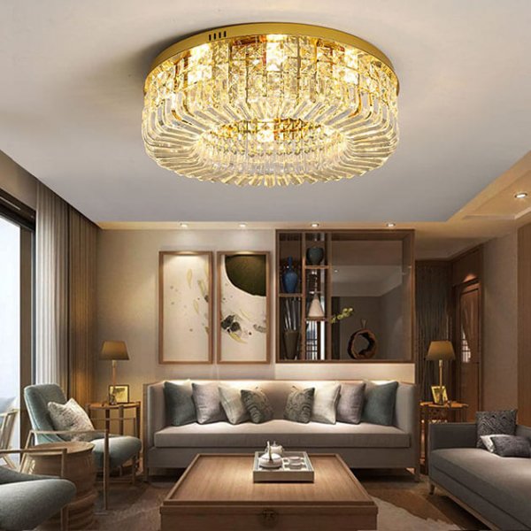 水晶星球吸頂燈(有兩色)(兩種尺寸)