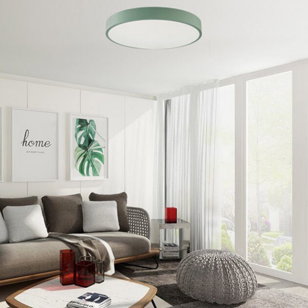 簡約吸頂燈-綠色小款