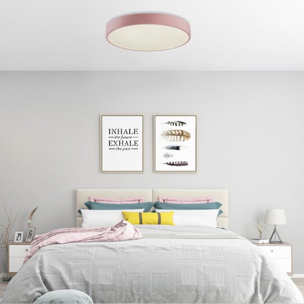 簡約吸頂燈-粉色小款