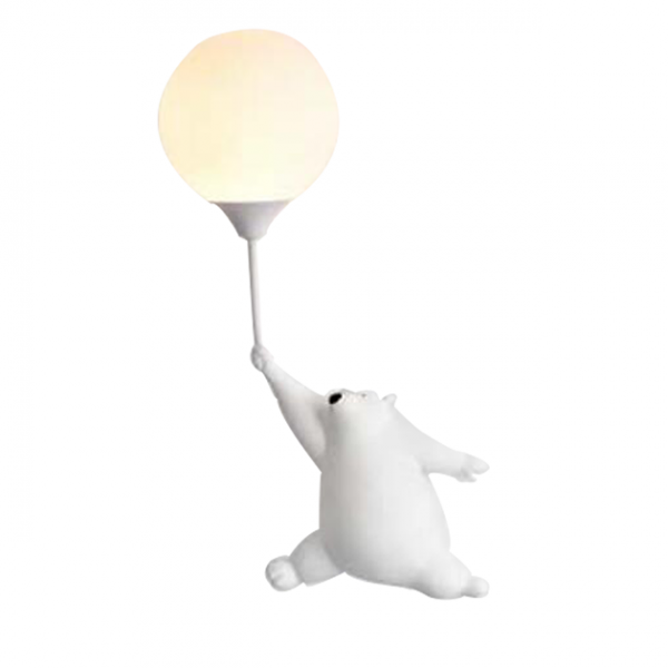 氣球北極熊壁燈-右